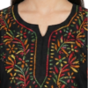 Buy Multicolour embroidered Lucknowi Chikankari Cotton Kurti for Women Buy Multicolour embroidered Lucknowi Chikankari Cotton Kurti for Women