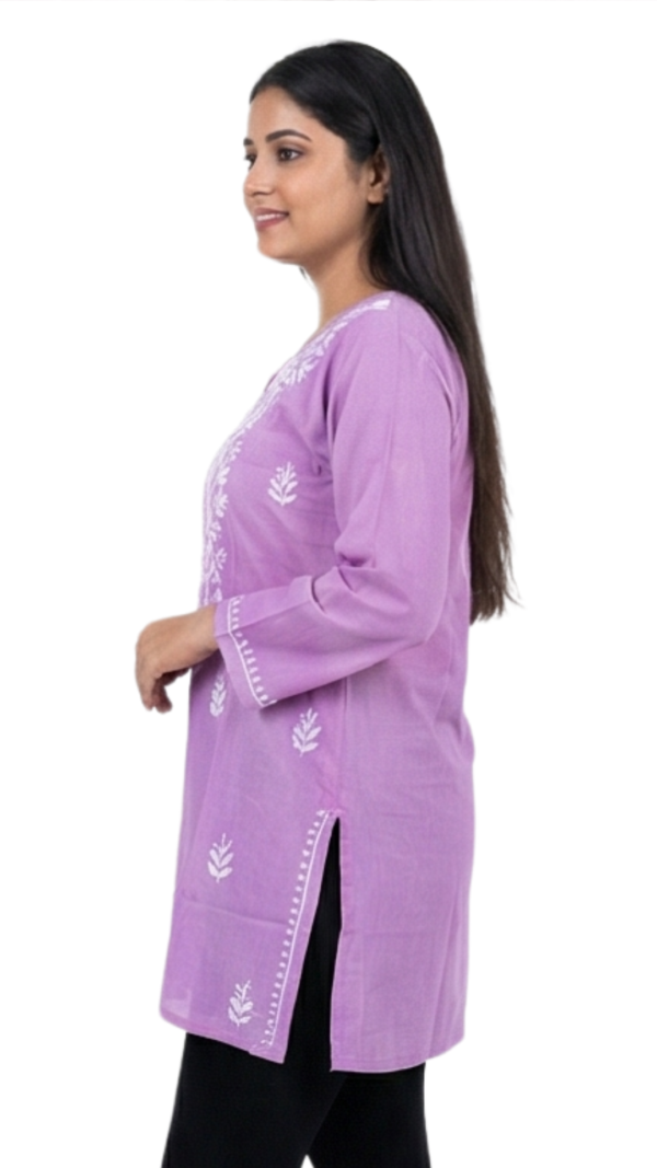 Move Lucknowi Chikankari Rayon Kurti for Women