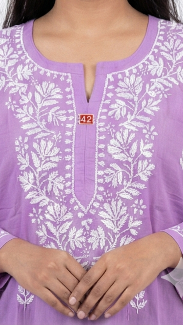 Move Chikankari Rayon Short Kurti