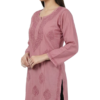 Buy Lavender Lucknowi Chikankari Cotton Kurti for Women Buy Lavender Lucknowi Chikankari Cotton Kurti for Women