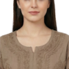 Buy Lavender Lucknowi Chikankari Cotton Kurti for Women Buy Lavender Lucknowi Chikankari Cotton Kurti for Women