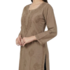Buy Lavender Lucknowi Chikankari Cotton Kurti for Women Buy Lavender Lucknowi Chikankari Cotton Kurti for Women