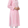 Buy Baby Pink Lucknowi Chikankari Cotton Kurti for Women